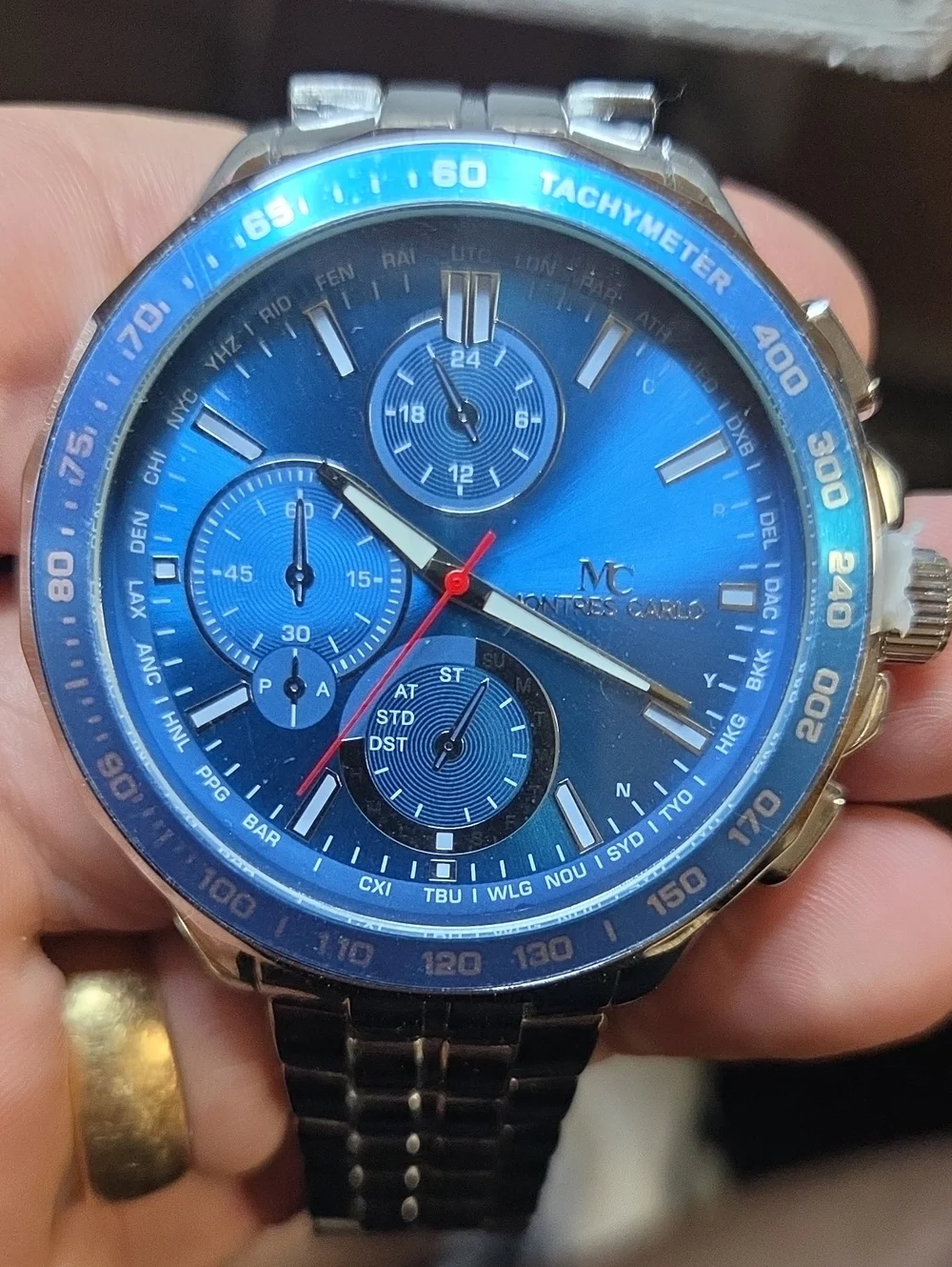 Blue Chronograph Men's Watch